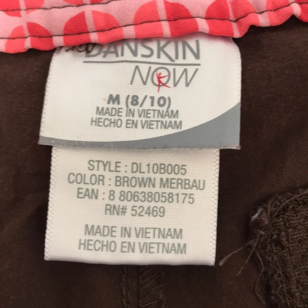 Danskin Now brown athletic / leisure crop pants - Picture 3 of 6